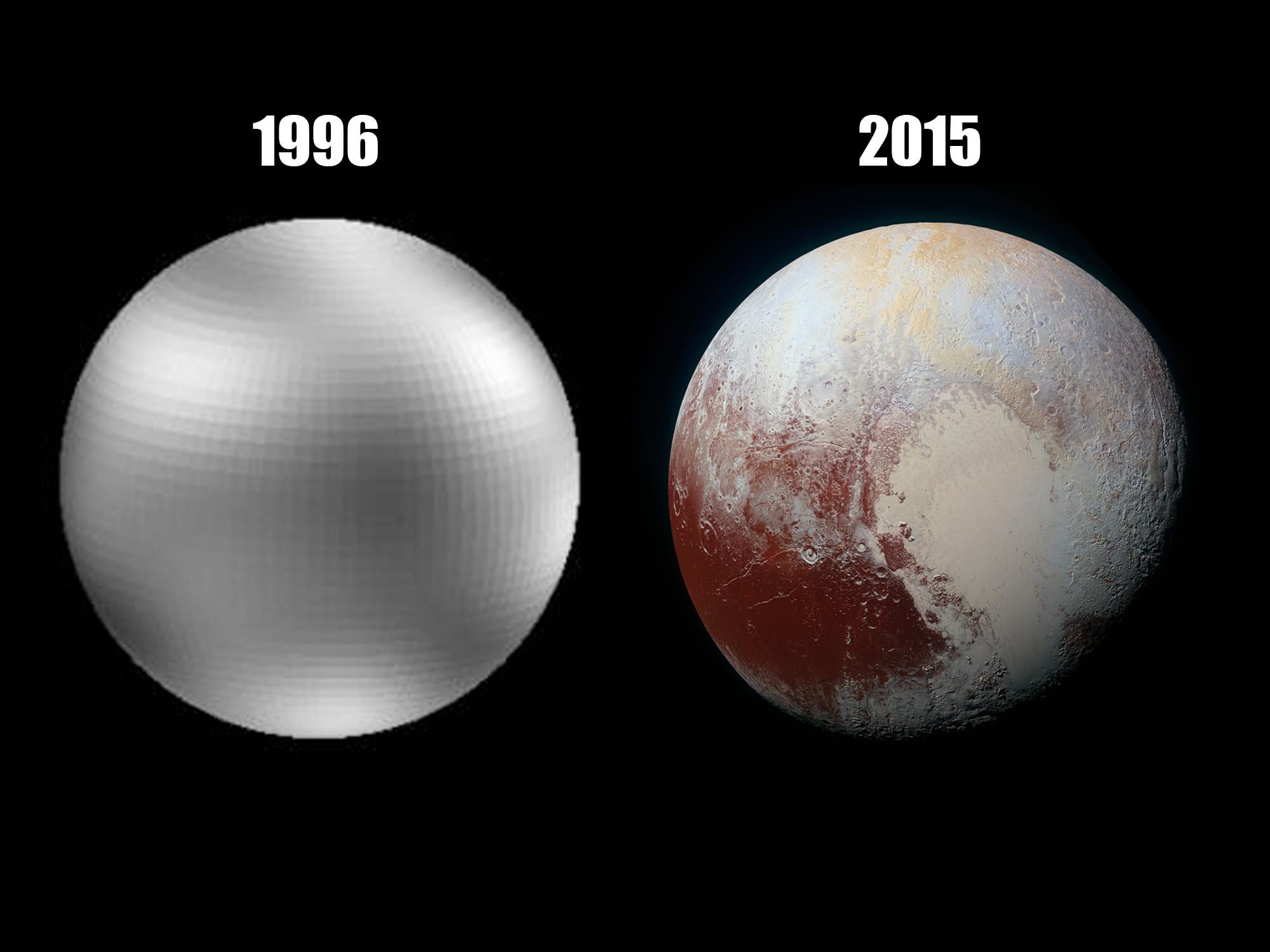 See the Amazing Evolution of Photos of Pluto